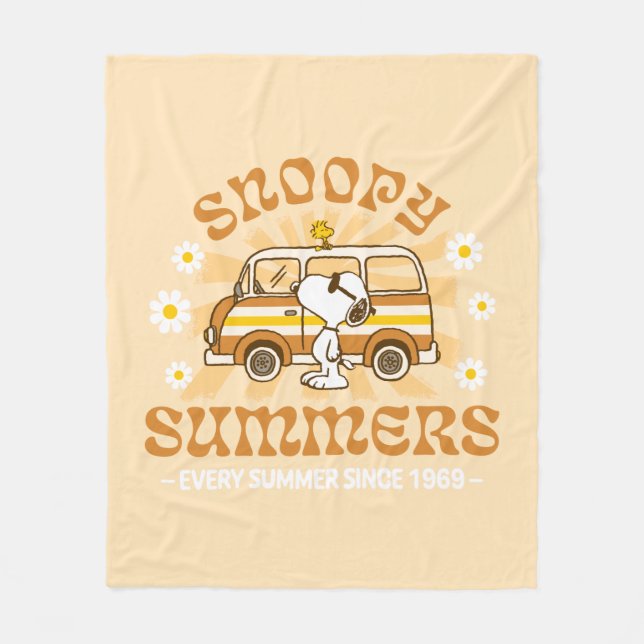 Road Trippin | Peanuts Snoopy Summers Fleece Blanket (Front)