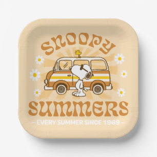 Road Trippin   Peanuts Snoopy Summers Paper Plate