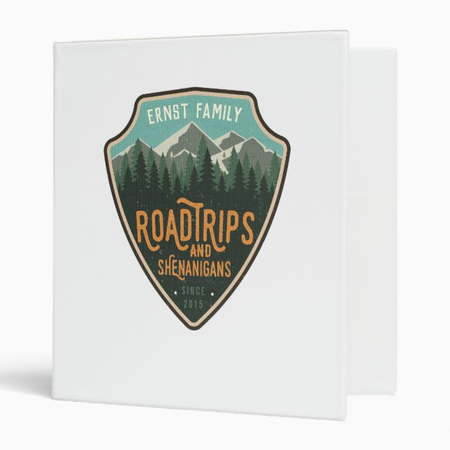 Road Trips and Shenanigans Travel Journal Binder (Front/Inside)