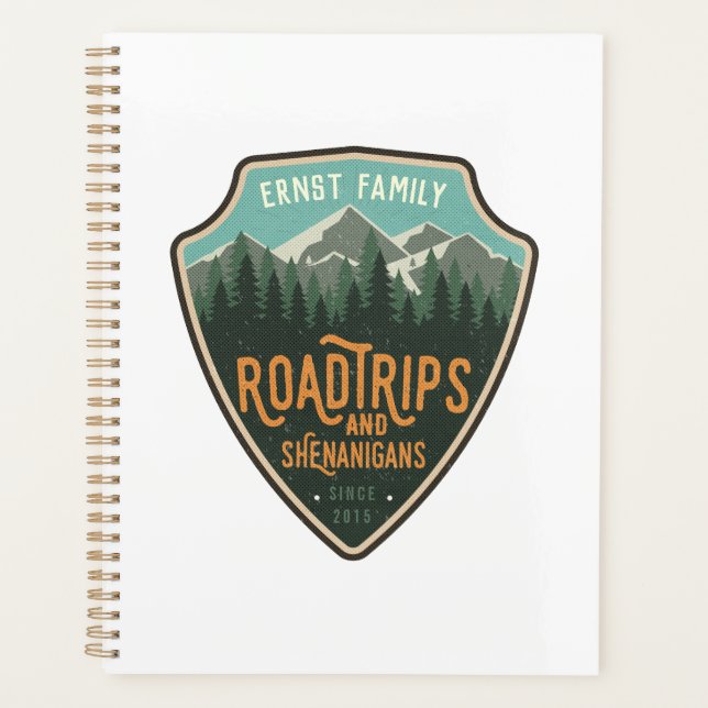 Road Trips and Shenanigans Travel  Planner (Front)