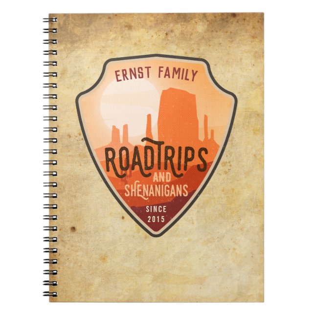Road Trips et Shenanigans Desert Travel Journal (Devant)
