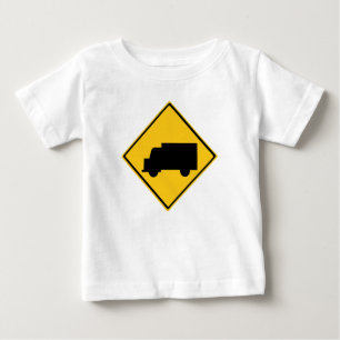 Road Truck Warning Sign Baby T-Shirt