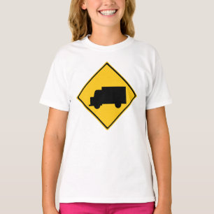 Road Truck Warning Sign T-Shirt