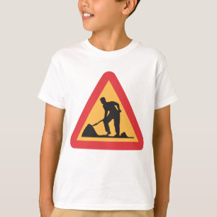 Road Works Sign T-Shirt