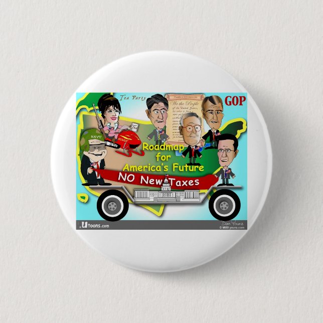 Roadmap for America 2 Inch Round Button (Front)