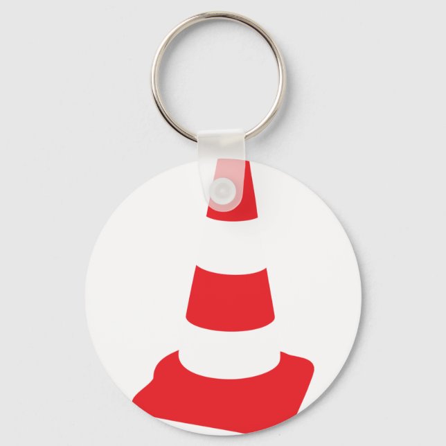 roadmarker traffic cone roadwork keychain (Front)