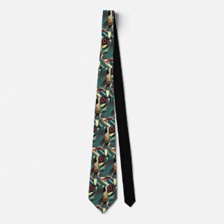 Roadrunner Abstract Art Tie