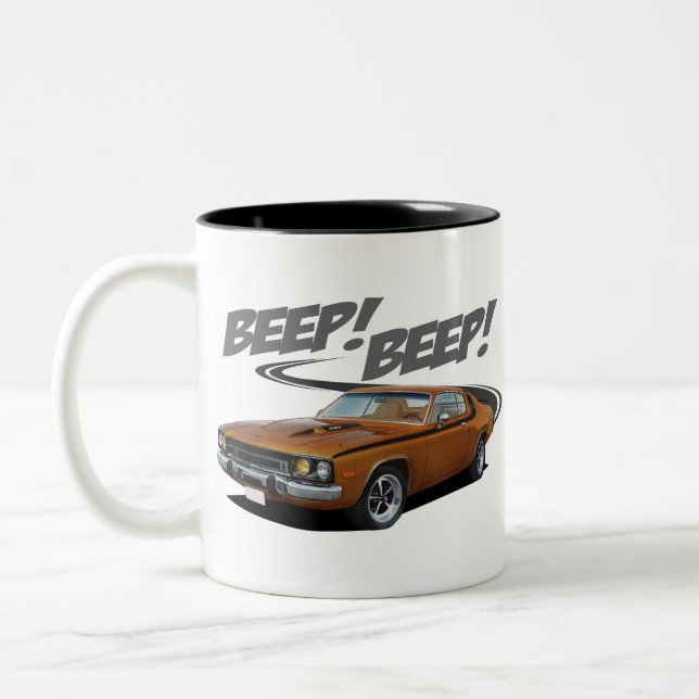 Roadrunner Beep Two-Tone Coffee Mug (Left)