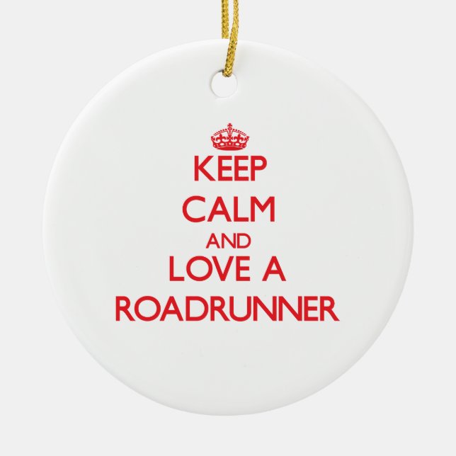 Roadrunner Ceramic Ornament (Front)