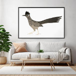 Roadrunner Coloured Pencil drawing on white Poster<br><div class="desc">Adorn your walls with this fun roadrunner drawing done in pencil. Add your own text, change background colour too. Select the print size using the drop down menu above, and you can click the “edit design” button to customize the artwork to fit any size paper. Purchase a simple poster or...</div>