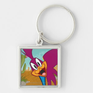Roadrunner Head Tilted Keychain