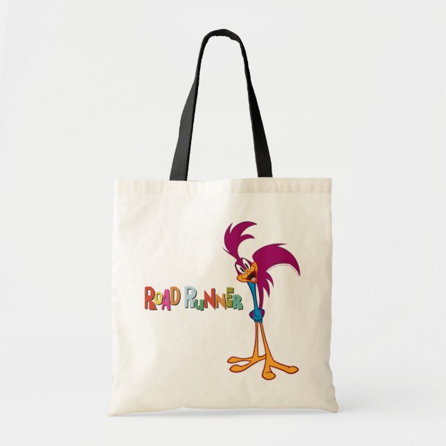 Roadrunner Head Tilted Tote Bag (Front)