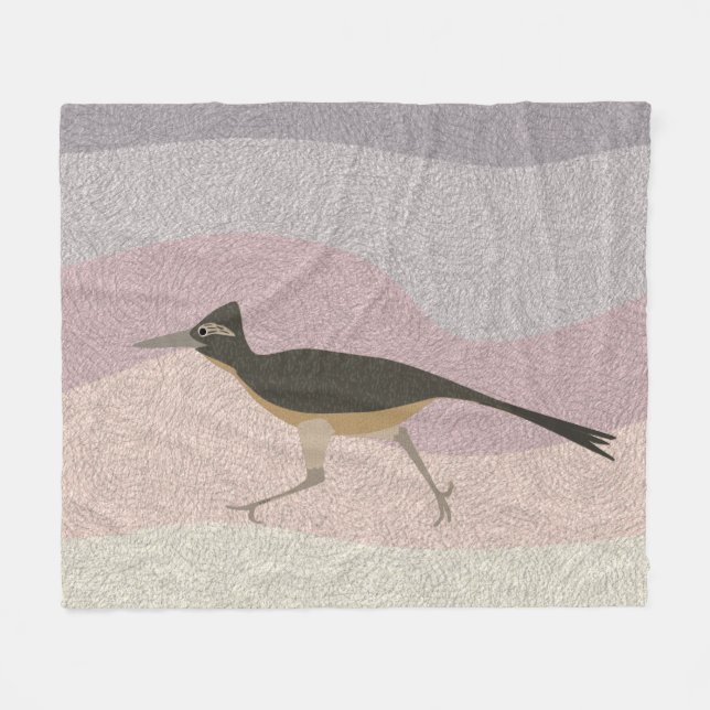Roadrunner Medium Fleece Blanket (Front (Horizontal))