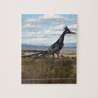 Roadrunner statue jigsaw puzzle