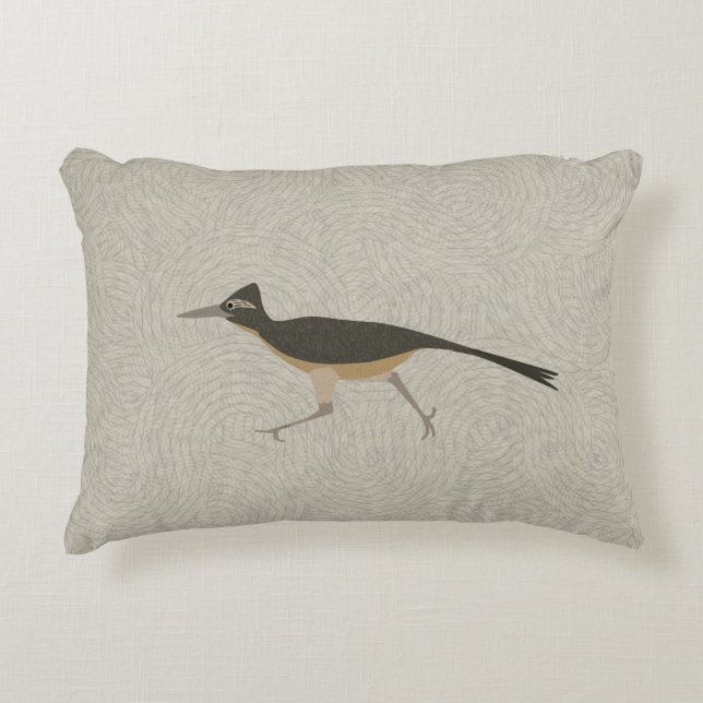 Roadrunner Throw Pillow (Front)