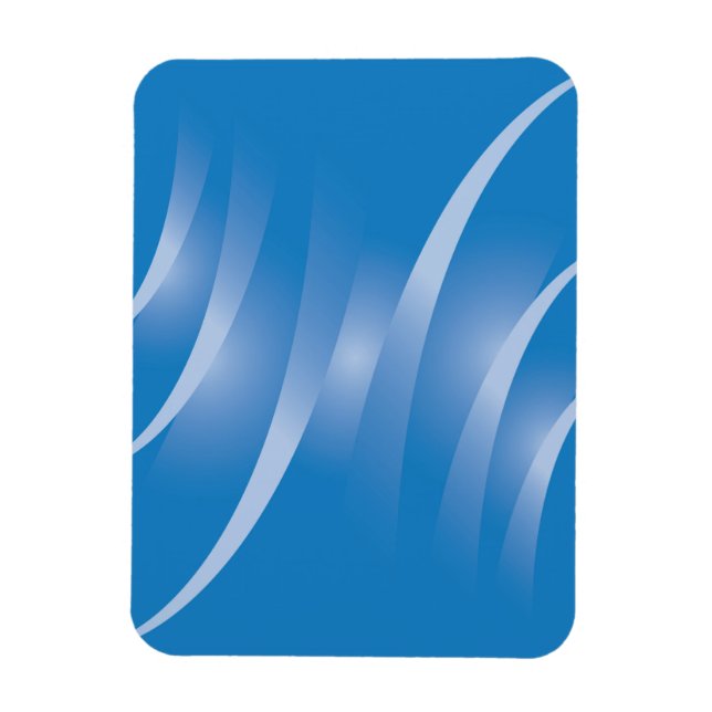 roads on blue magnet (Vertical)