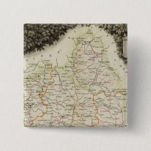 Roads, Towns, Cities 2 Inch Square Button