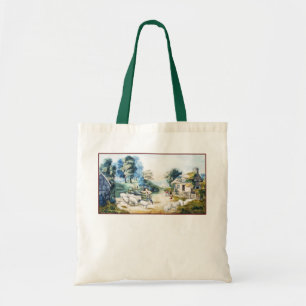 ROADSIDE COTTAGE TOTE BAG