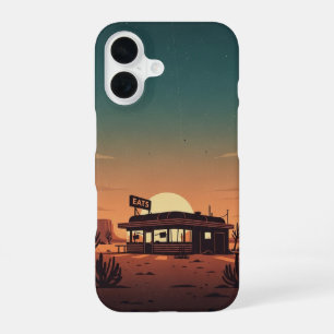 Roadside Diner Silence iPhone 16 Case
