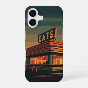 Roadside Diner Silence iPhone 16 Case