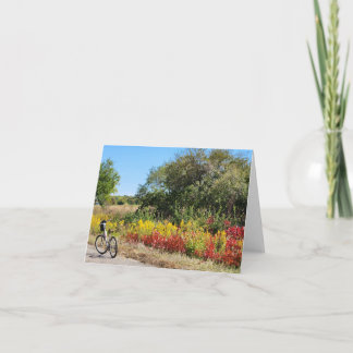 Roadside Indiana in the Fall Card