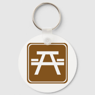 Roadside Table Highway Sign Keychain