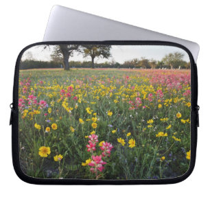 Roadside wildflowers in Texas, spring Laptop Sleeve