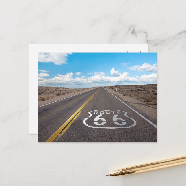 Roadtrip Route 66 Postcard (Front/Back In Situ)