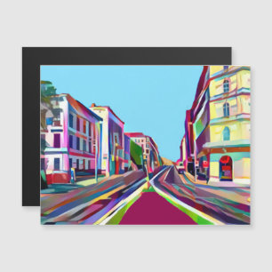 Roadway in Vienna, Austria Magnetic Card
