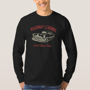 Roadway Legends Lead Sleds Rule Classic Car Retro T-Shirt