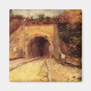 Roadway with Underpass Viaduct by Vincent van Gogh Magnet