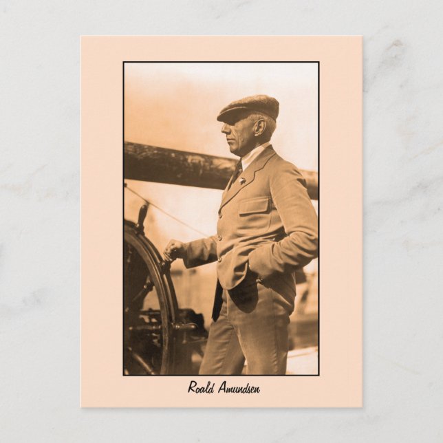 Roald Amundsen photo Postcard (Front)