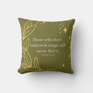  Roald Dahl quote Throw Pillow