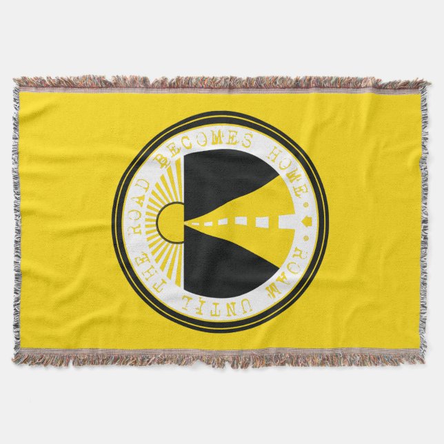 roam until the road becomes home throw blanket (Front)