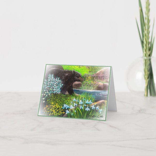 Roaming Bear Note Card (Front)