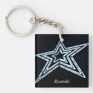 Roanoke Star Keychain