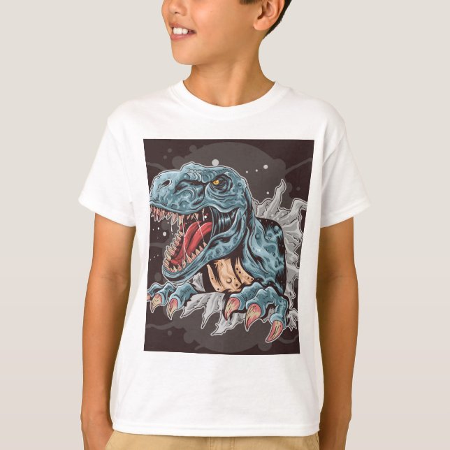 Roar Breakthrough T-Rex" Dinosaur Graphic Tee (Front)