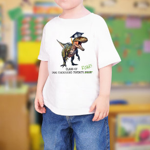 Roar Class of 2024 Kids Dinosaur Graduation  T-Shirt
