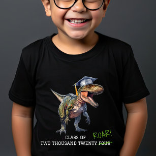 Roar Class of 2024 Kids Dinosaur Graduation  T-Shirt