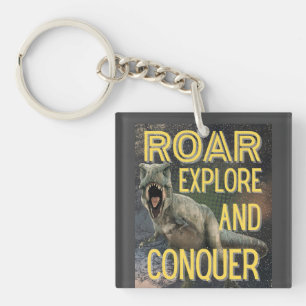 roar dinosaur keychain