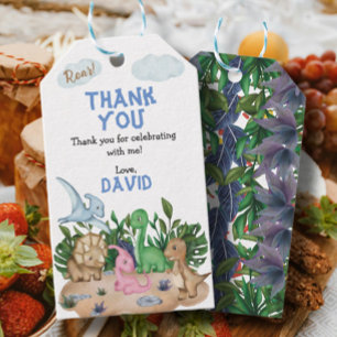 Roar! Dinosaurs Birthday Party Favours Gift Tags