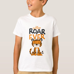 Roar Ever Cute Tiger Art T-Shirt