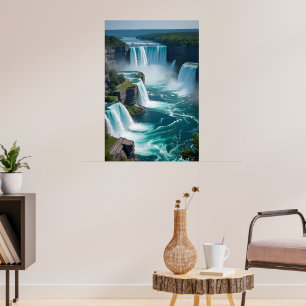 "Roar from Above – Niagara Falls  Elegance" Poster