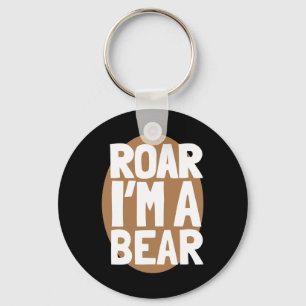 Roar I'm A Bear Shirt Halloween Bear Costume Shirt Keychain