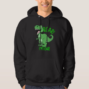 ROAR IM Four Childrens Tyrannosaurus Rex Dino Birt Hoodie