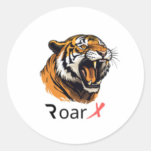 Roar in Style: Majestic Tiger Face sticker