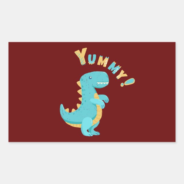 Roar into Fun with a Dino-Mite Party! Sticker (Front)