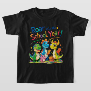 Roar into the School Year – Cute Dinosaur Back to T-Shirt