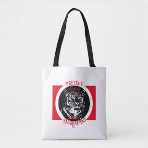 Roar of conservation tote bag