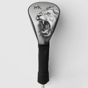 Roar of the Lion Personal Initials  Golf Head Cover